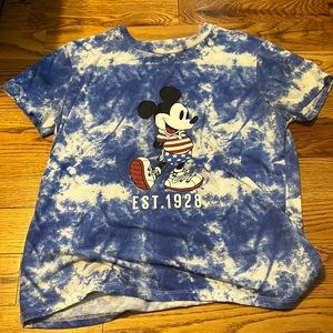 disney brand mickey tie dye t shirt, size M